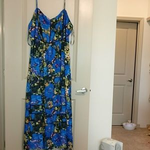 City chic strappy maxi dress blue